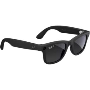 Meta Ray-Ban Wayfarer Glasses with Polarization (Matte Black, Standard)