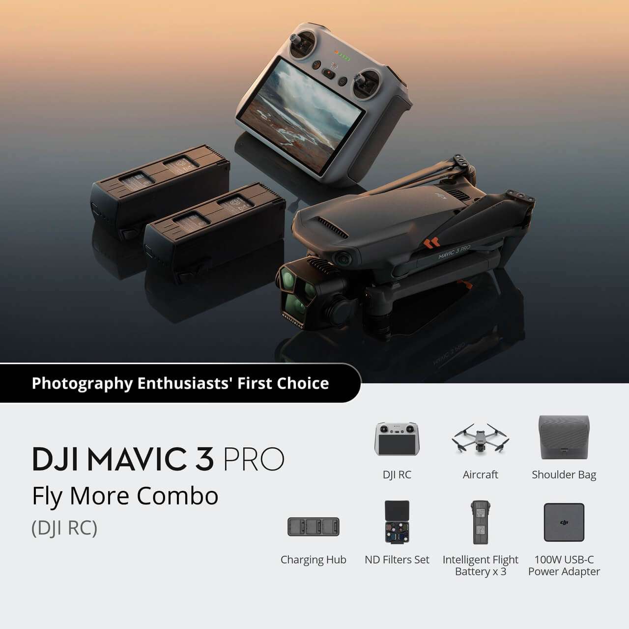 DJI Mavic 3 pro Fly more combo with DJI RC