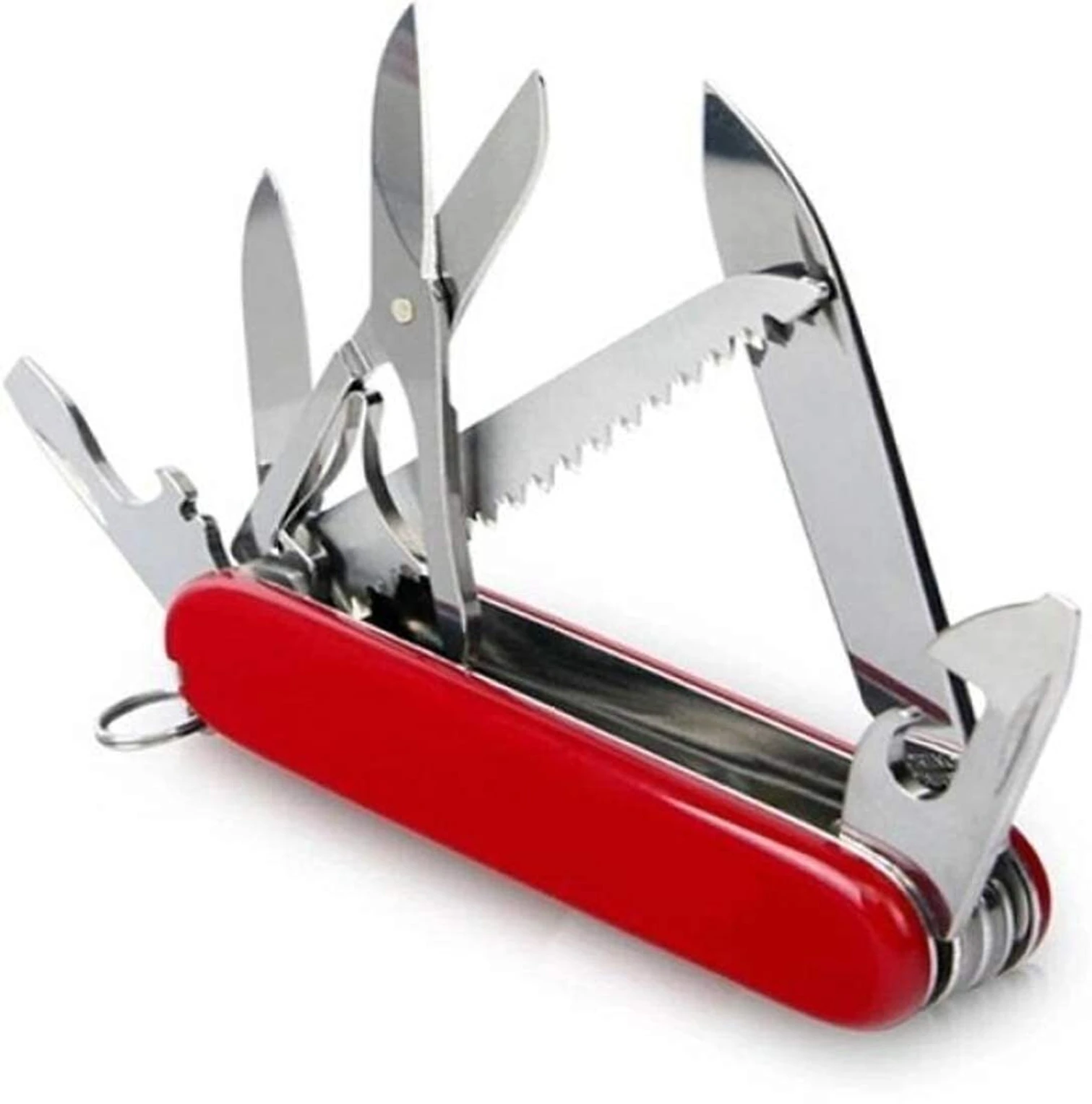 14 in 1 Multi Tool Swiss Knife – Red