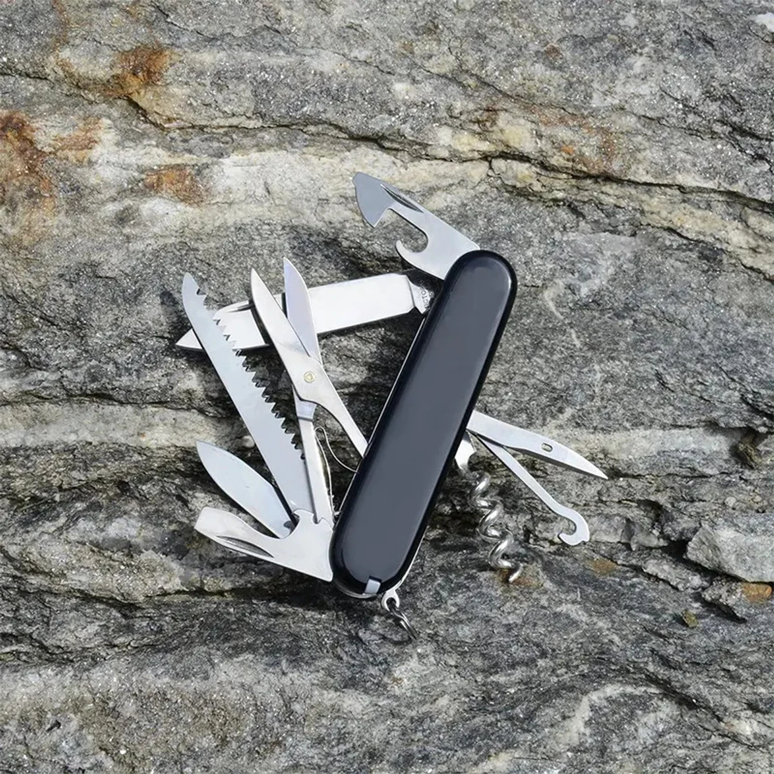 14 in 1 Multi Tool Swiss Knife - Black