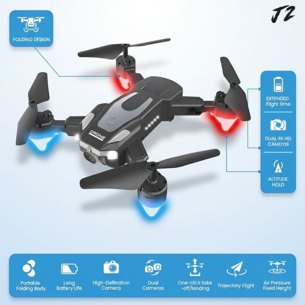 J2 Foldable RC Toy Drone