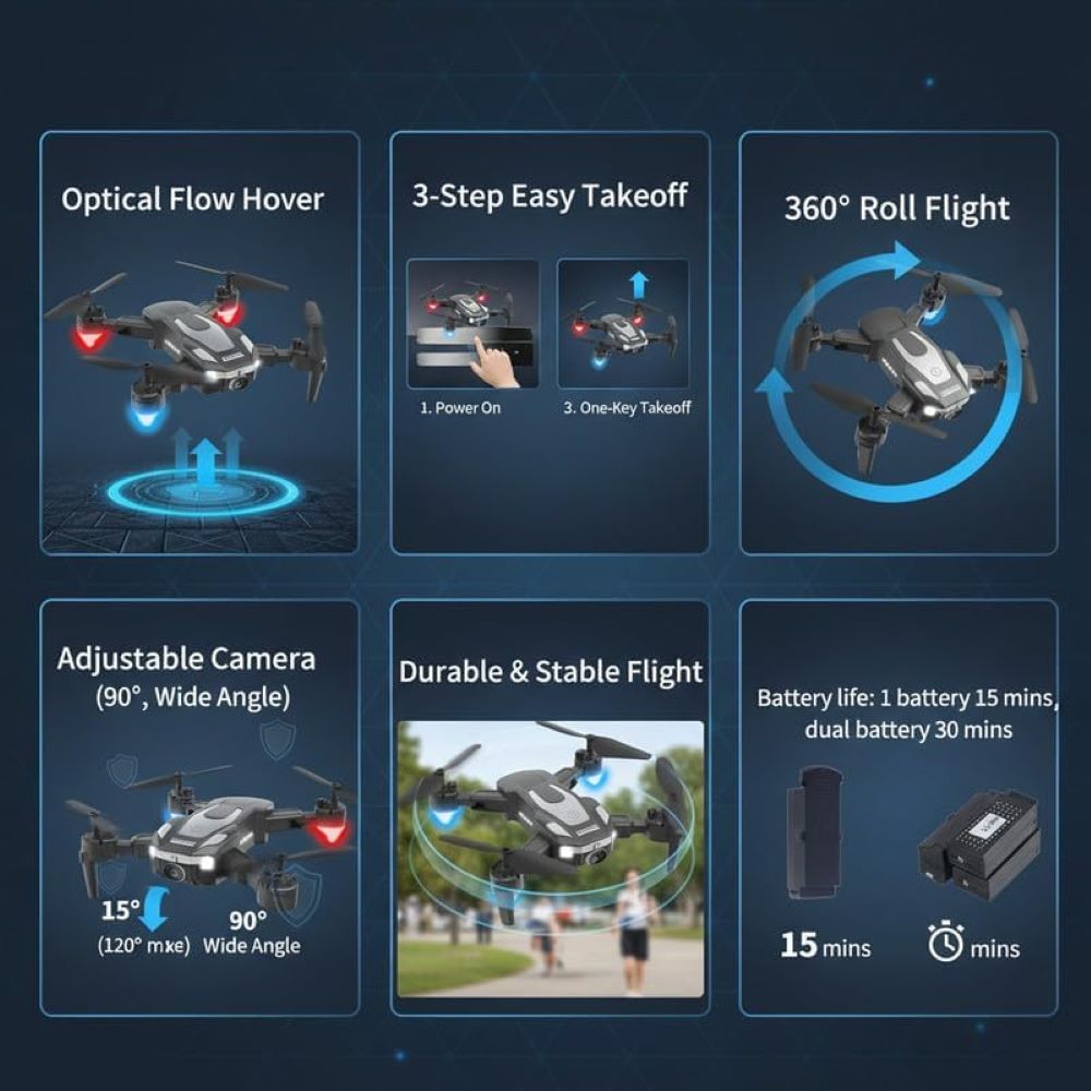 J2 Foldable RC Toy Drone