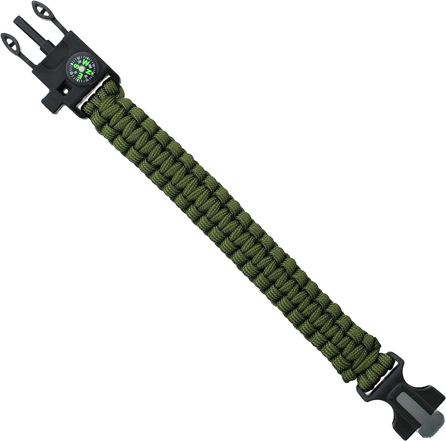 4 in 1 Survival Paracord Bracelet (Army Green)