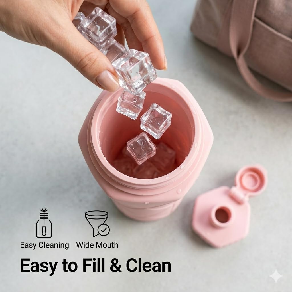 Collapsible Silicone Water Bottle