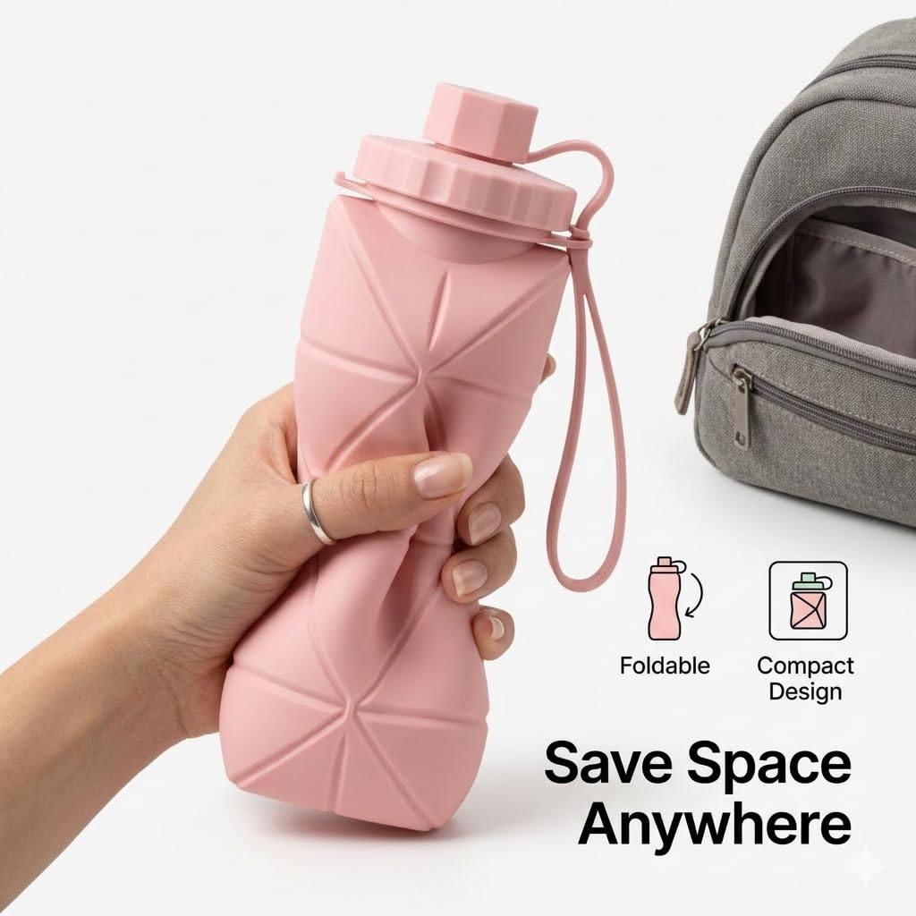 Collapsible Silicone Water Bottle