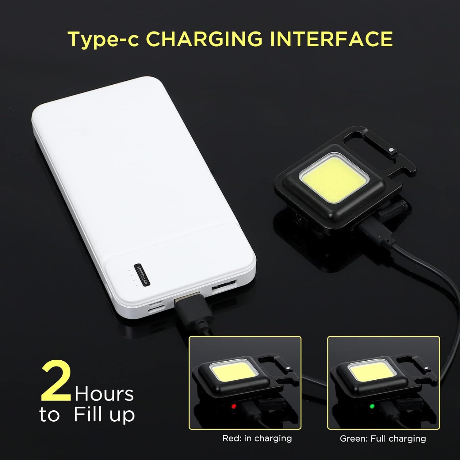 Mini Cob Keychain and Magnetic Flashlight