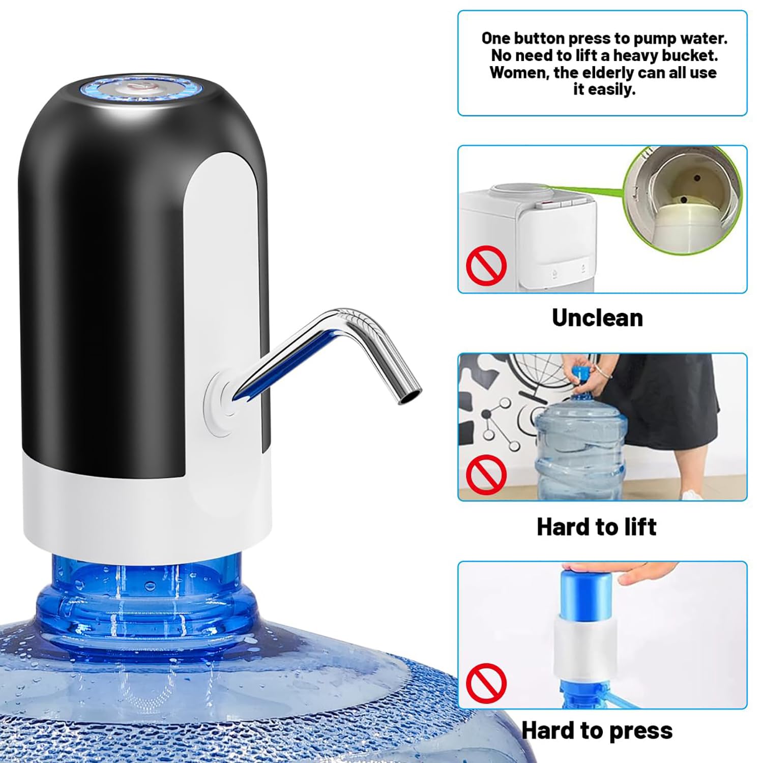 Automatic Wireless Water Dispenser for 20 Liter Bottle