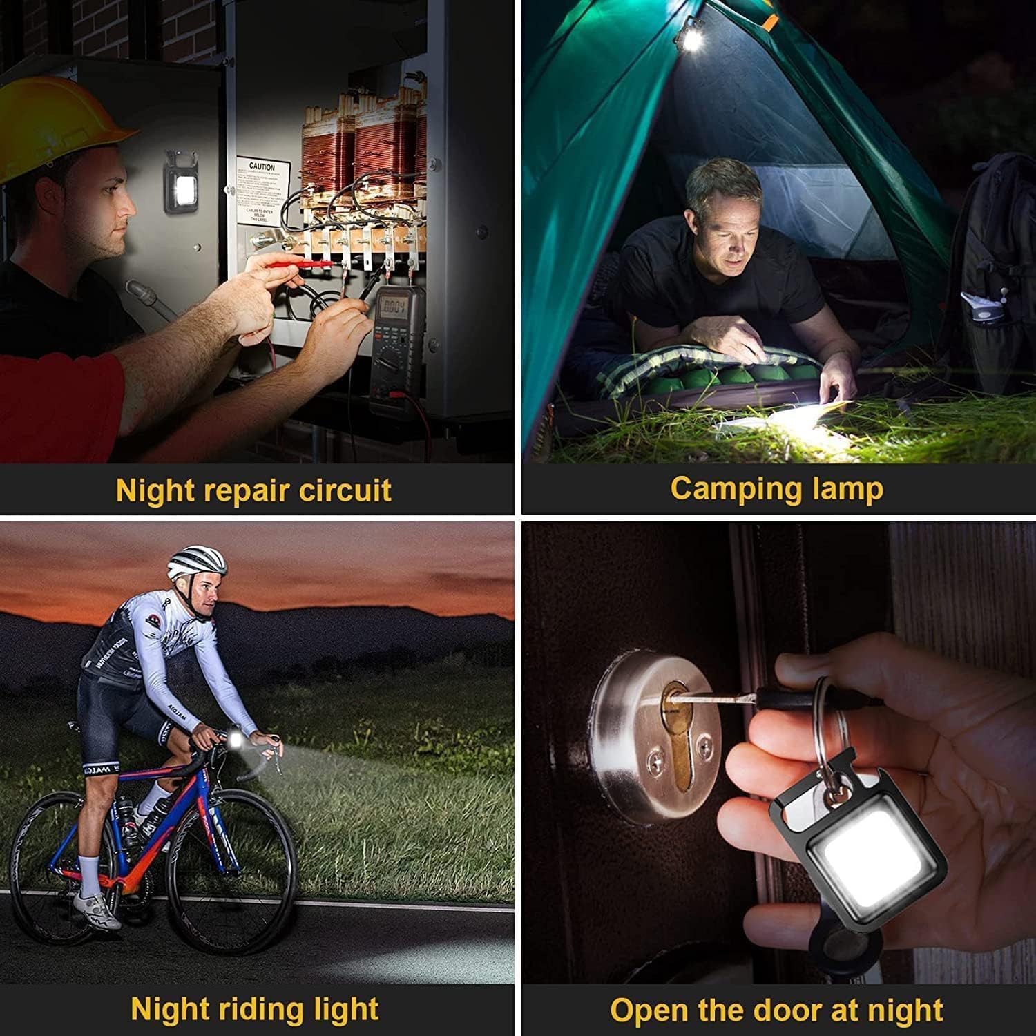 Mini Cob Keychain and Magnetic Flashlight