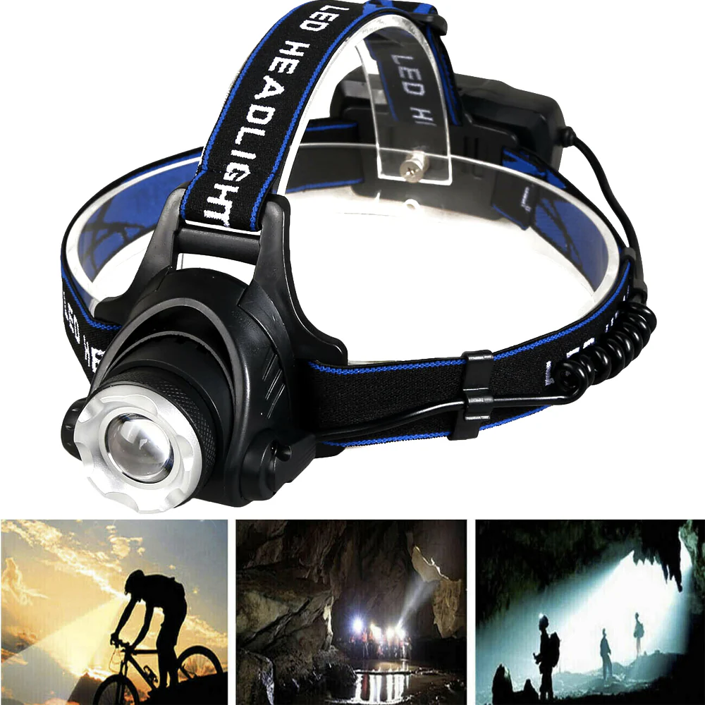 High Lumen Zoomable Headlight for Trekking & Camping