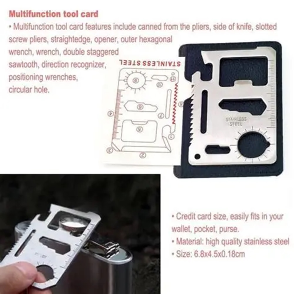 11 in 1 Credit Card Multi-Tool
