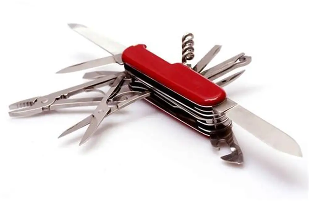 14 in 1 Multi Tool Swiss Knife – Red