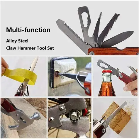 14 in 1 Multi-Functional Pocket Hammer with Cutter Tool Set