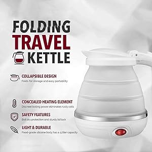 Foldable Silicone Travel Kettle