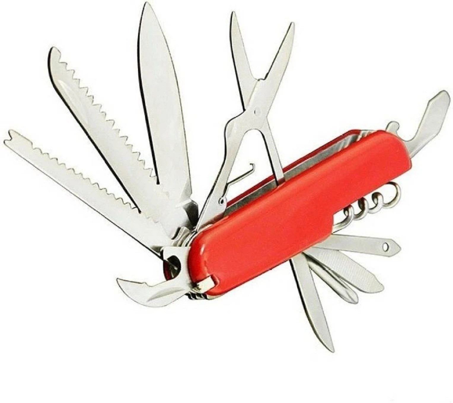 14 in 1 Multi Tool Swiss Knife – Red