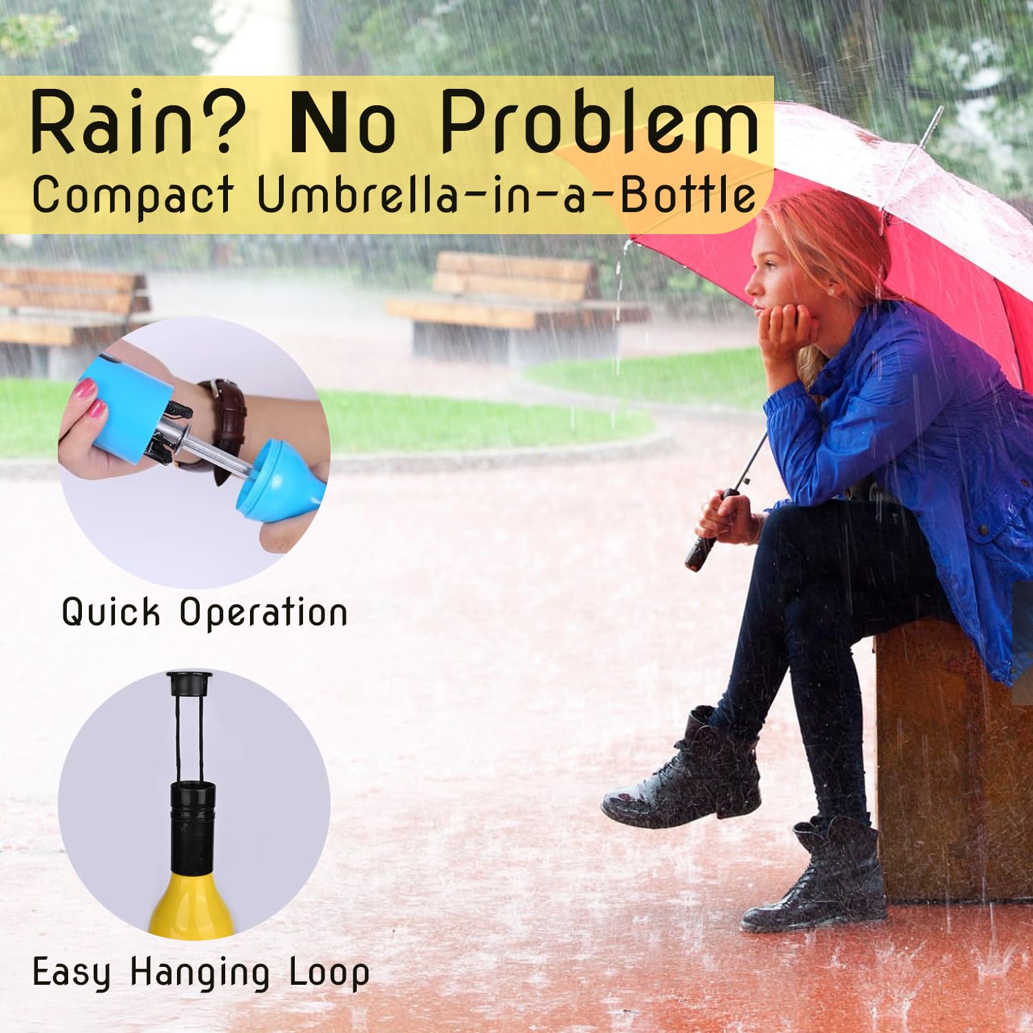 Mini Wine Bottle Umbrella